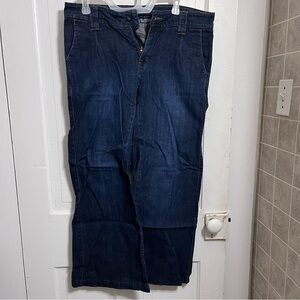 Levi's Womens Deep Indigo Wide Leg Jeans